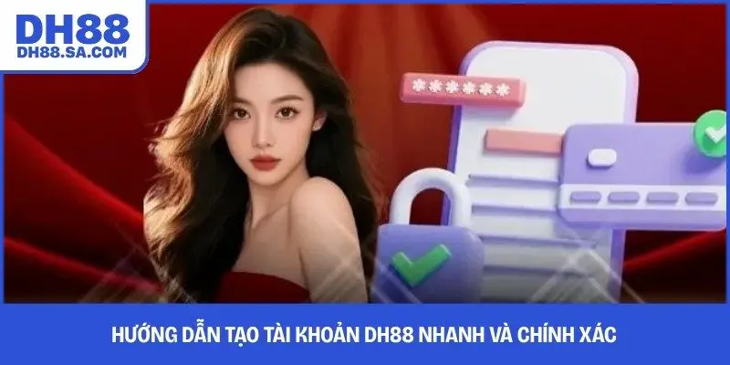 Hướng dẫn tạo tài khoản DH88 nhanh và chính xác 