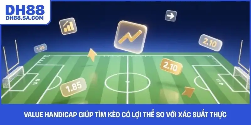 Value handicap giúp tìm kèo có lợi thế so với xác suất thực 